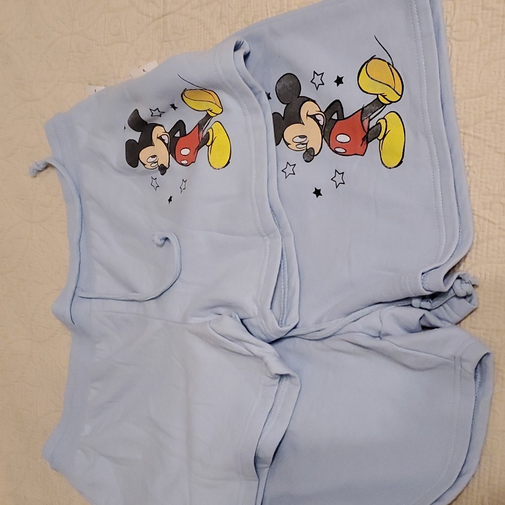 Set of 2 Disney Mickey Mouse π Shorts - Picture 1 of 9